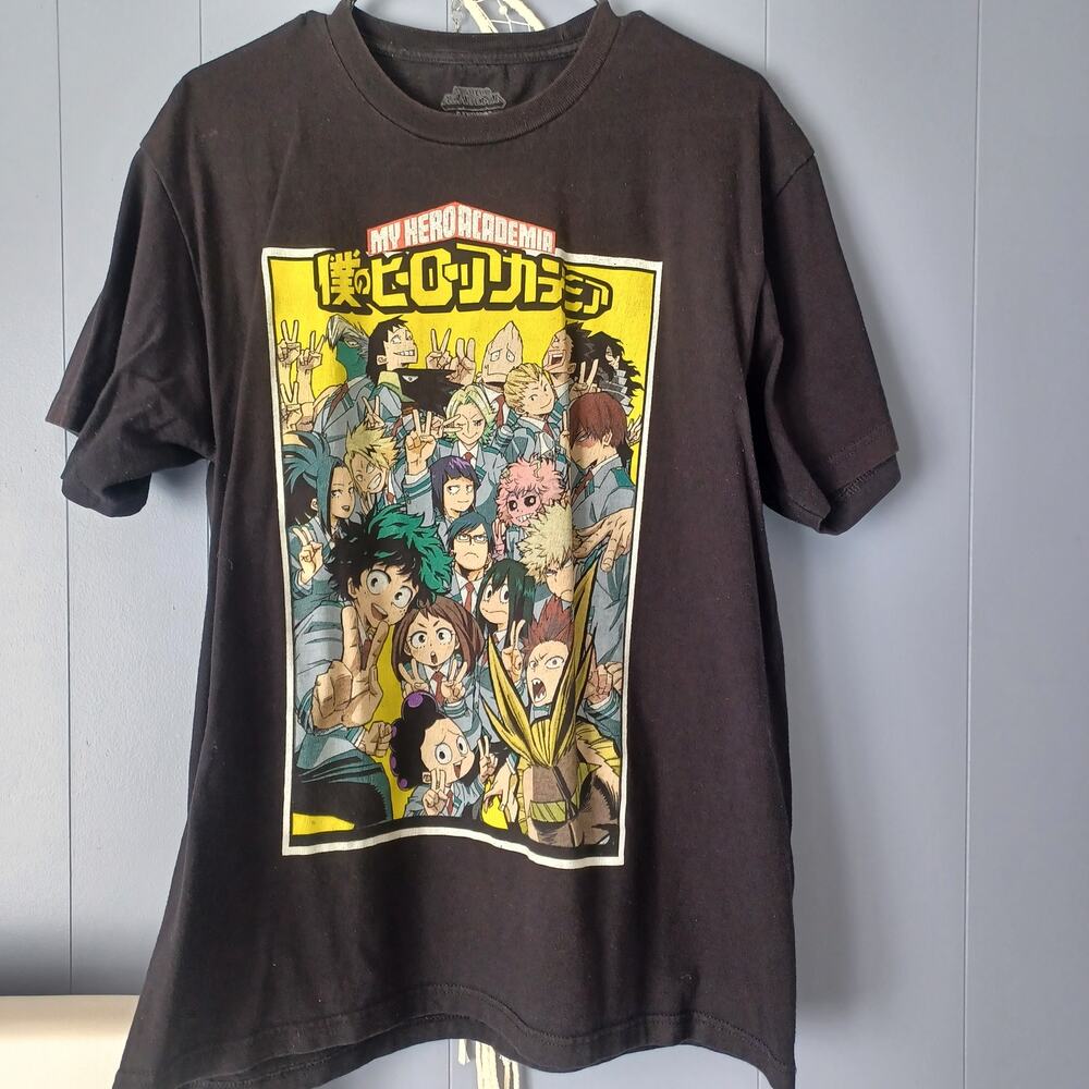 My Hero Academia Anime Tee Unisex L Black Funimation